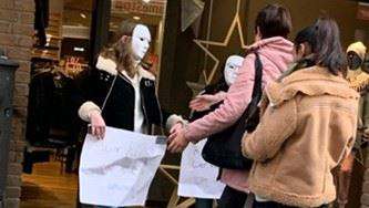 Kommunikation, Aktion, Masken, Partizipation, Protest, Öffentlichkei