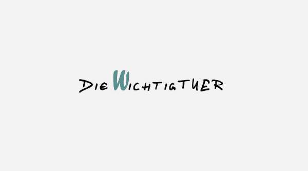 Logo des Projekts „Die Wichtigtuer“ mit markantem Schriftzug die wichtigtuer, logo, schriftzug, projektname, bildungsprojekt