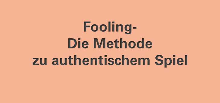 Schwarzer Text "fooling"