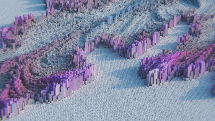 Abstrakte 3D-Darstellung 